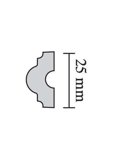 FP 25 - væg og rammeliste - Billede 2