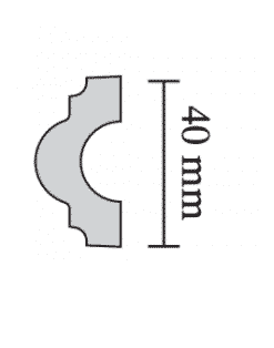 Alternative view of FP 40 - væg og rammeliste